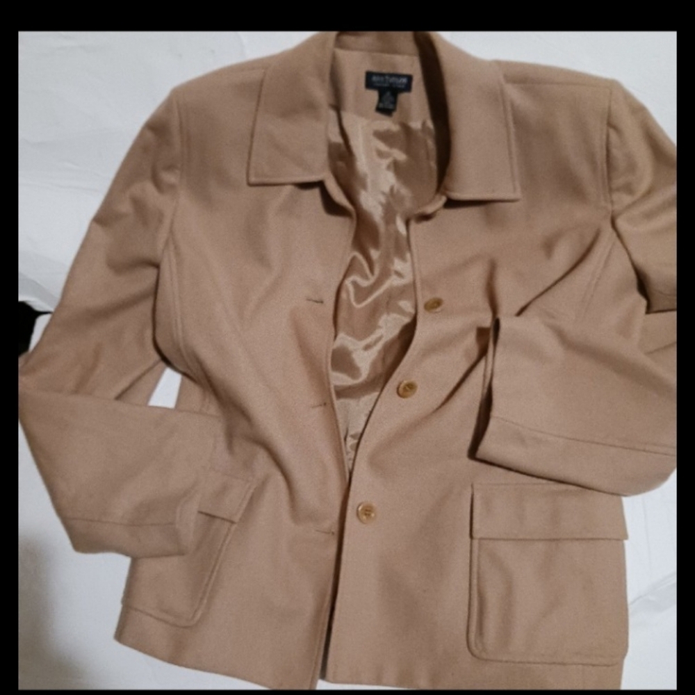 Ann Taylor Wool blend button down jackets with pockets.  Silky lining
